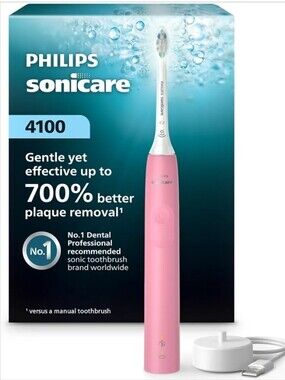 New Philips Pink Sonicare 4100 Electric Toothbrush